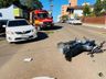 Acidente entre carro e moto é registrado no centro de Itapiranga