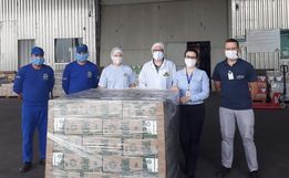 Hospital Regional de São Miguel do Oeste recebe doação de leite e de álcool em gel