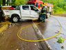 Colisão entre carros deixa feridos na SC 163, em Itapiranga