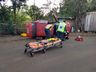 Corpo de Bombeiros atende capotamento de veículo