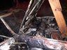 Carro é destruído por incêndio na cidade em Mondaí
