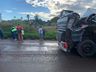 Motorista fica gravemente ferido em acidente na BR-163 em SMO