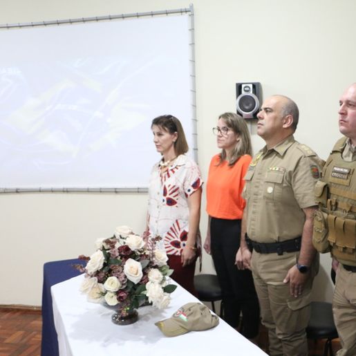 Formatura da primeira turma de Protetores do Lar em São Miguel do Oeste