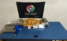 Homem é preso com 9 kg de drogas após fuga em alta em Dionísio Cerqueira