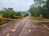 Bombeiros interditam ponte na SC-283 em Itapiranga