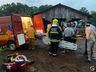 VÍDEO: Galpão desaba e trabalhador fica ferido no interior de Itapiranga