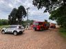 Incêndio em depósito de pneus mobiliza Bombeiros em SMOeste 