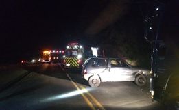 Acidente entre caminhão e carro deixa uma pessoa ferida na BR-163