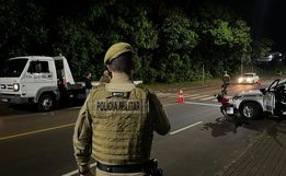 Motocicleta é apreendida em operação 'Guardiões da Noite' em SMOeste