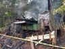 Incêndio destrói paiol utilizado para guardar ferramentas em Saltinho