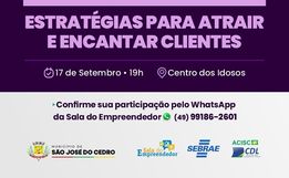 Sala do empreendedor promove Workshop "Vitrines que Vendem"  em São José do Cedro