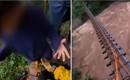 Crianças são resgatadas de área de risco atingida por chuva na Serra do RS