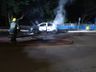 Carro é destruído por incêndio em São José do Cedro
