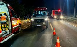 Colisão na SC-163 deixa dois jovens feridos em Descanso