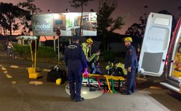 Condutor causa acidente e foge sem prestar socorro em SMOeste 