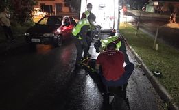 Vídeo: Idoso é atropelado e motociclista foge em SMOeste