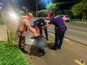 Suspeito de atear fogo em caminhão é preso horas depois ao se envolver em acidente 