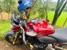 Jovem fica ferido em queda de motocicleta na SC 163, em Itapiranga