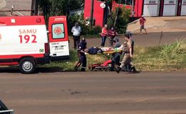 Colisão entre carro e moto deixa um ferido na BR-163