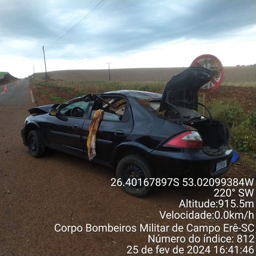 Criança de sete anos morre em acidente na SC-305