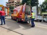 Colisão traseira deixa homem ferido no centro de São Miguel do Oeste