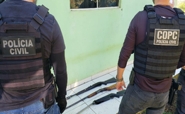 Polícia Civil apreende 7 armas e mais de 130 munições em Tunápolis