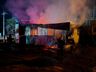 Incêndio destrói casa no interior de São Miguel do Oeste