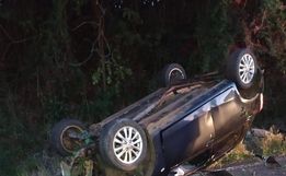 Homem fica ferido em saída de pista na SC-305 
