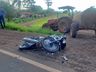 Homem fica gravemente ferido em colisão entre moto e trator na SC-163