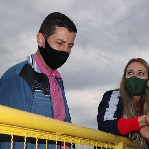 Executivo de São Miguel da Boa Vista visita estação de água em Palma Sola