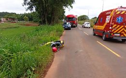 Motociclista fica gravemente ferida em acidente em Princesa