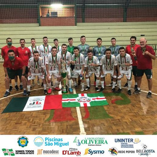 Equipe Sub-18 do JONI GOOL é bicampeão pela Liga Catarinense de Futsal