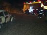Fusca é destruído por incêndio durante a madrugada 
