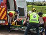 VÍDEO: Queda de moto deixa homem ferido em São Miguel do Oeste
