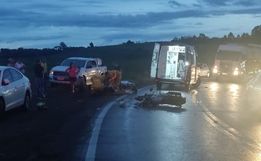Motociclista fica gravemente ferido em colisão na SC 163