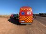 Colisão lateral mobiliza Corpo de Bombeiros e PMRv na SC-496 em Belmonte 