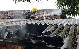 Idoso elimina vespas e causa princípio de incêndio em residência na linha Cristo Rei