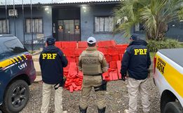 PRF e PMRv apreendem camioneta clonada e com 632 quilos de maconha em SC