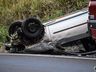 VÍDEO: motorista abandona carro após capotamento na BR-282