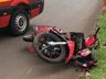 Homem fica ferido em acidente envolvendo motocicleta no centro de SMOeste