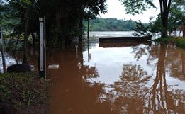 Nível de água do Rio Uruguai está reduzindo