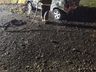 Carro de Campo Erê pega fogo na PR-180