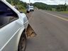 Colisão traseira deixa duas pessoas feridas na BR-163