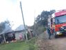Casa é destruída por incêndio no interior de Guarujá do Sul