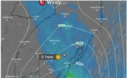 Ciclone extratropical se forma próximo à costa do Uruguai 