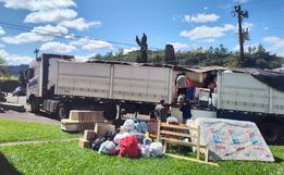AMEOSC arrecadou cerca de 80 toneladas de donativos para RS