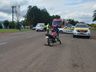 Colisão entre carro e moto deixa mulher ferida na SC 163