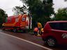 Condutor sofre ferimentos em queda de motocicleta na SC-386 em Mondaí