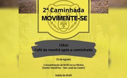 Lá Oficina promove a 2ª caminhada movimente-se em São José do Cedro com foco na saúde integral