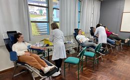 Coleta de sangue na Unoesc reúne mais de 70 doadores em São Miguel do Oeste 